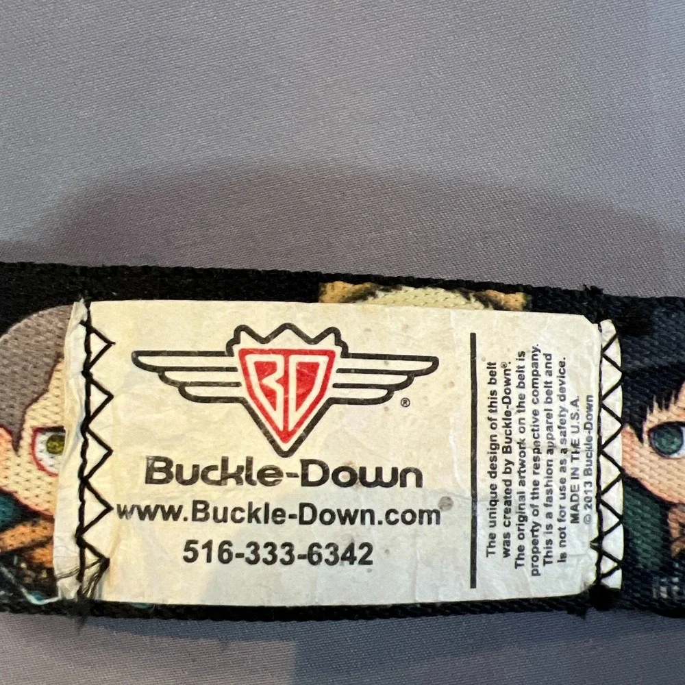 Buckle-Down Buckle-Up with Buckle-Down Attack on Titan Belt Unisex Multicolor